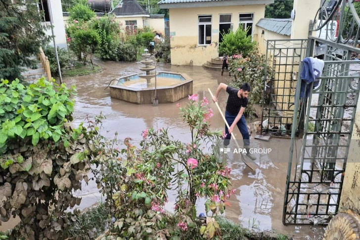 Media.az - Новости Азербайджана - Дворы ушли под воду: сильные ливни вызвали сель в Габале