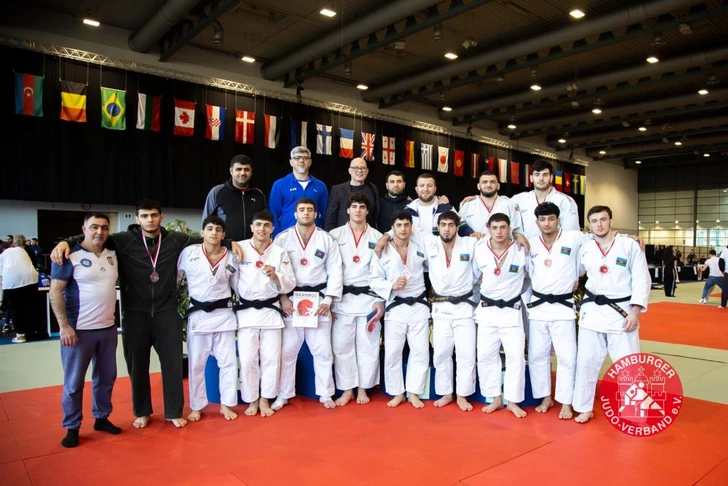 Сборная Азербайджана по дзюдо стала первой на турнире Masters в Германии