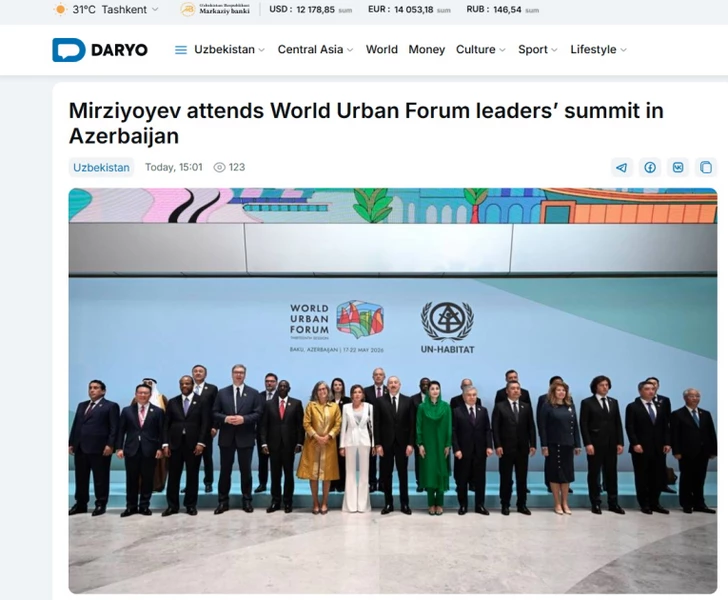 Media.az - Новости Азербайджана - Проходящий в Баку WUF13 продолжает оставаться в центре внимания мировых медиа