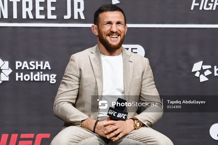 Media.az - Новости Азербайджана - Звезды UFC Двалишвили и Мухаммад встретились с фанатами в Баку перед турниром