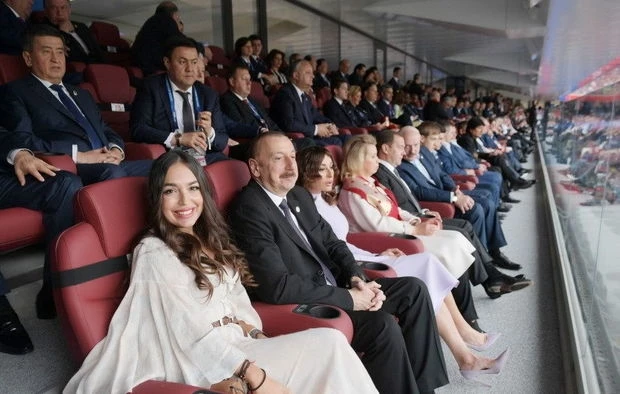 Ильхам Алиев на церемонии открытия ЧМ в Москве