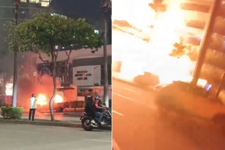 Власти Эквадора расследуют взрыв заминированного автомобиля перед торговым центром
