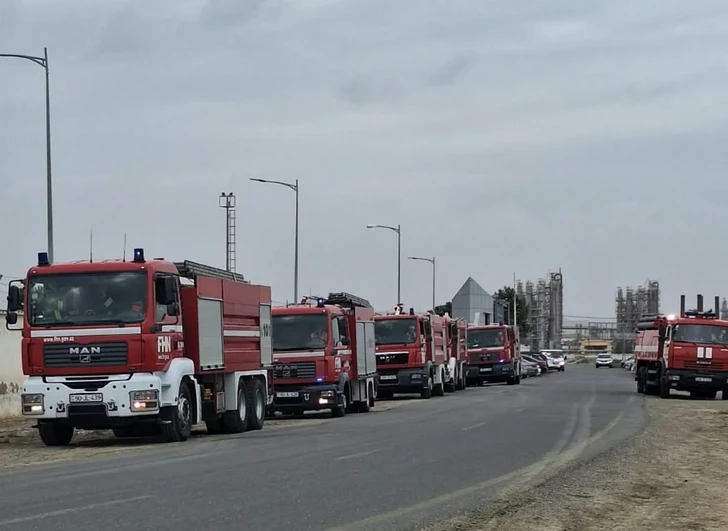 Media.az - Новости Азербайджана - На газоперерабатывающем заводе SOCAR прошли пожарно-тактические учения