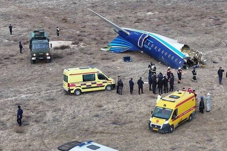 Комиссия по расследованию катастрофы рейса AZAL близ Актау продолжает работу