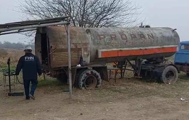 МЧС пресекло нелегальную деятельность газовой заправки в Газахском районе