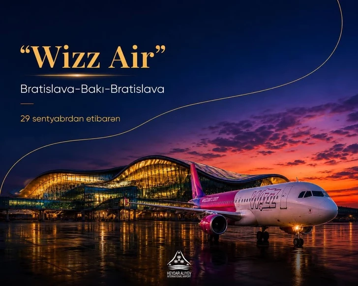 Wizz Air открывает прямые рейсы между Баку и Братиславой