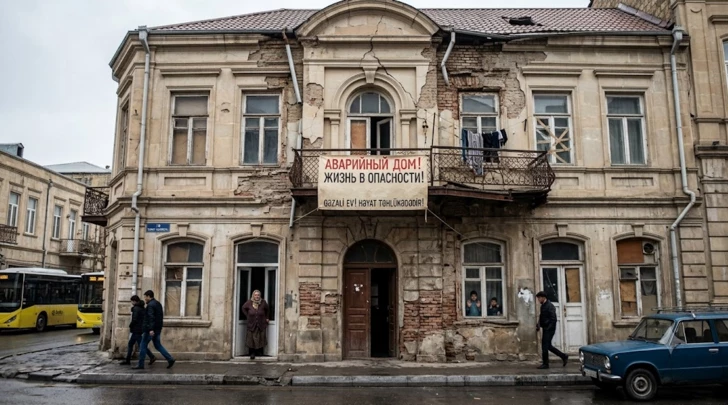 Дождь превращает квартиру в бассейн: как живут люди в аварийном доме XIX века