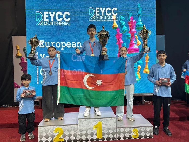 Азербайджанские шахматисты завоевали три медали на чемпионате Европы в Черногории