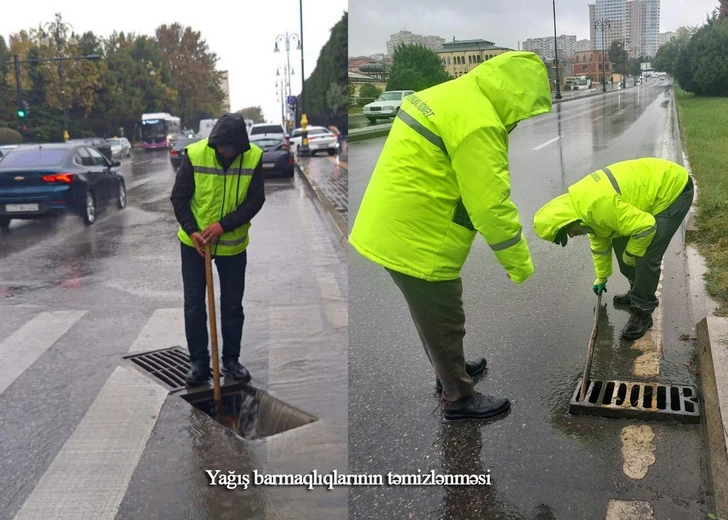 Media.az - Новости Азербайджана - Сильные дожди в Азербайджане: ливневые воды отводят с улиц и проспектов