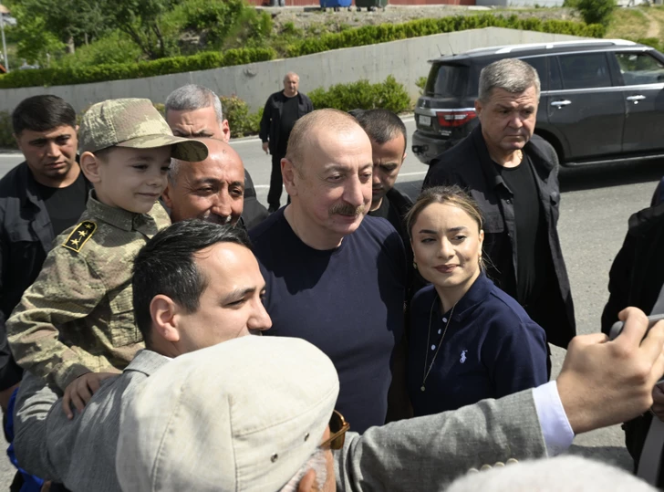 Media.az - Новости Азербайджана - Президент Ильхам Алиев встретился с жителями города Лачын