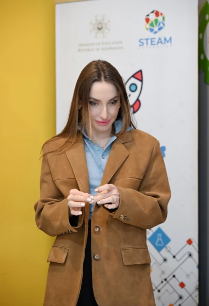 Media.az - Новости Азербайджана - Лейла Алиева и Алена Алиева побывали в школе-интернате и центре STEAM в Губе