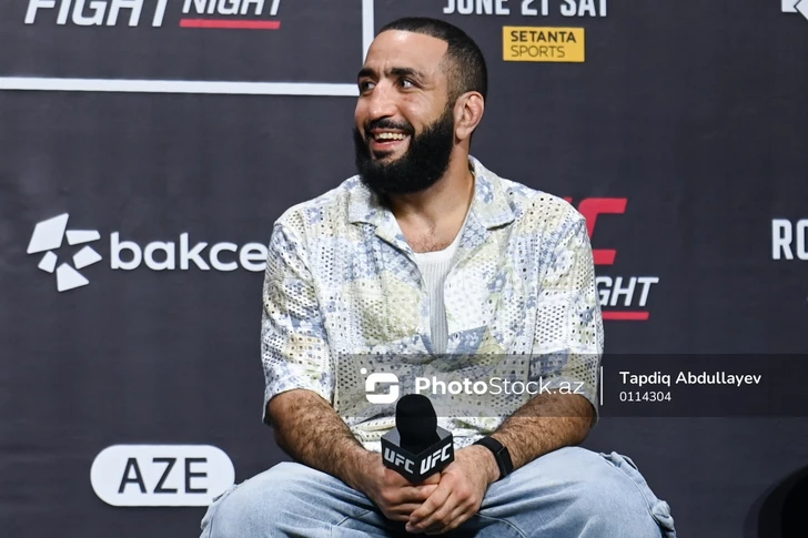Media.az - Новости Азербайджана - Звезды UFC Двалишвили и Мухаммад встретились с фанатами в Баку перед турниром