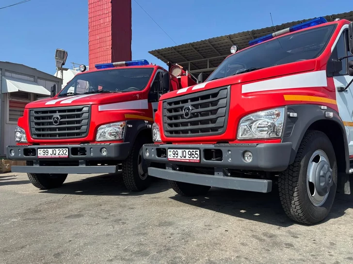 SOCAR получила четыре новых пожарных автомобиля для нефтегазодобывающих предприятий