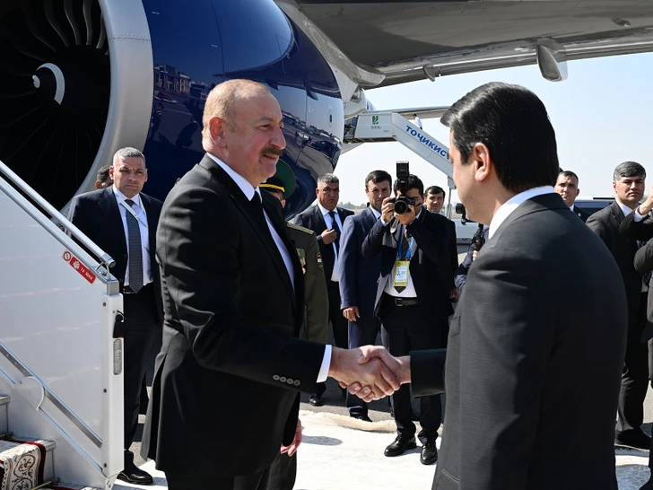Media.az - Новости Азербайджана - Президент Азербайджана Ильхам Алиев прибыл с визитом в Таджикистан