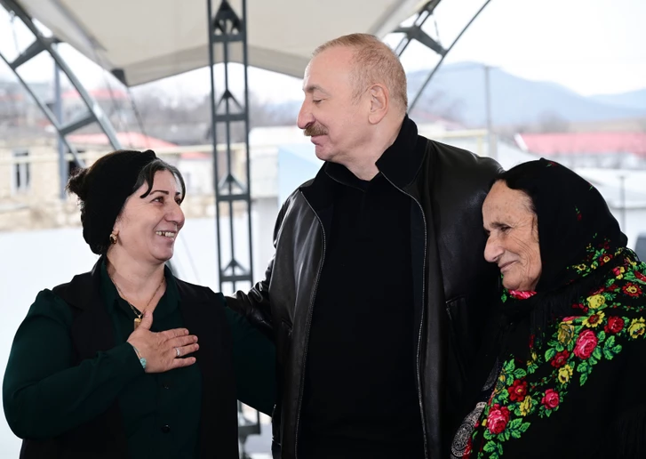 Media.az - Новости Азербайджана - Президент Ильхам Алиев провел встречу с жителями четырех сел в Агдеринском районе