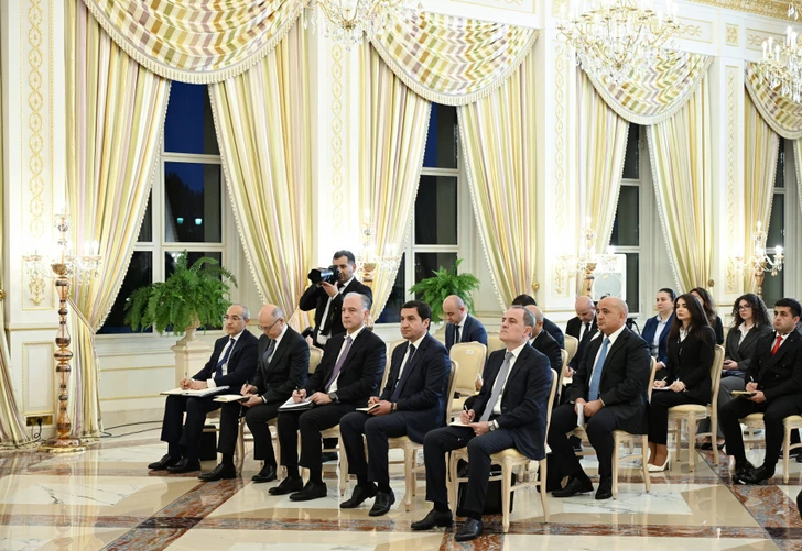 Media.az - Новости Азербайджана - Президент Ильхам Алиев и Председатель Совета министров Италии выступили с заявлениями для прессы