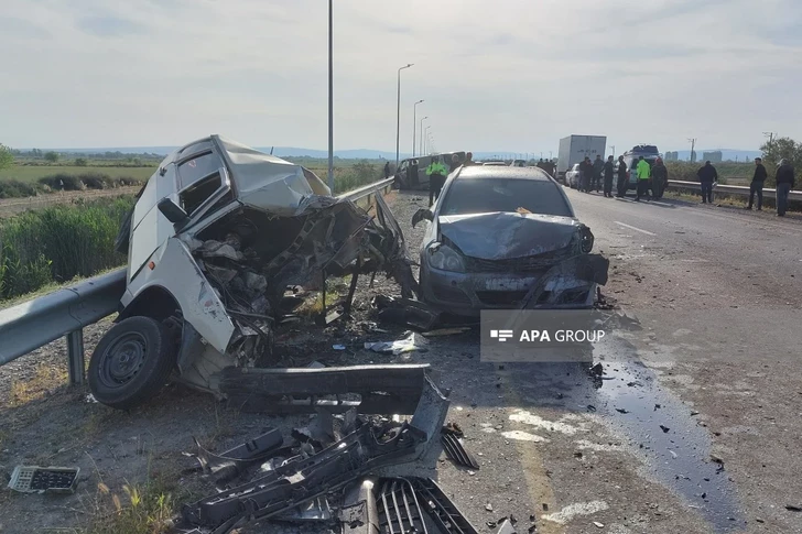 Media.az - Новости Азербайджана - Цепная авария в Сабирабадском районе: есть погибший и пострадавшие