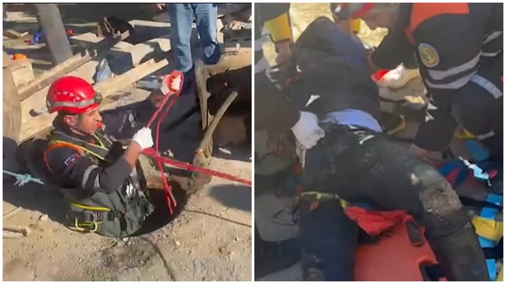 В Баку мужчина упал в глубокий канализационный колодец: стало известно о его состоянии