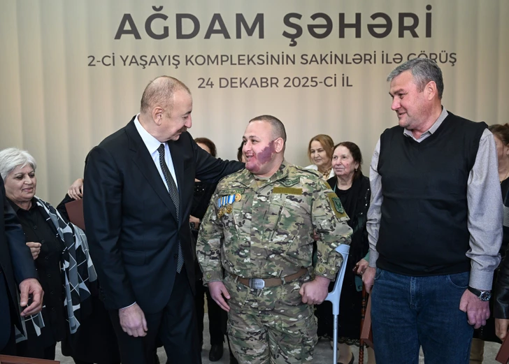 Media.az - Новости Азербайджана - Президент поучаствовал в открытии 2го жилого комплекса в Агдаме
