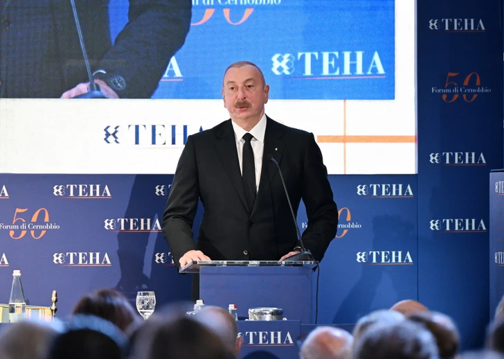 Media.az - Новости Азербайджана - Президент Ильхам Алиев на Международном форуме Черноббио