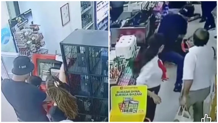 Избивший жену в магазине в Баку мужчина подвергнут административному аресту