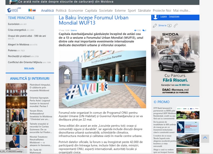 Media.az - Новости Азербайджана - Проходящий в Баку WUF13 продолжает оставаться в центре внимания мировых медиа