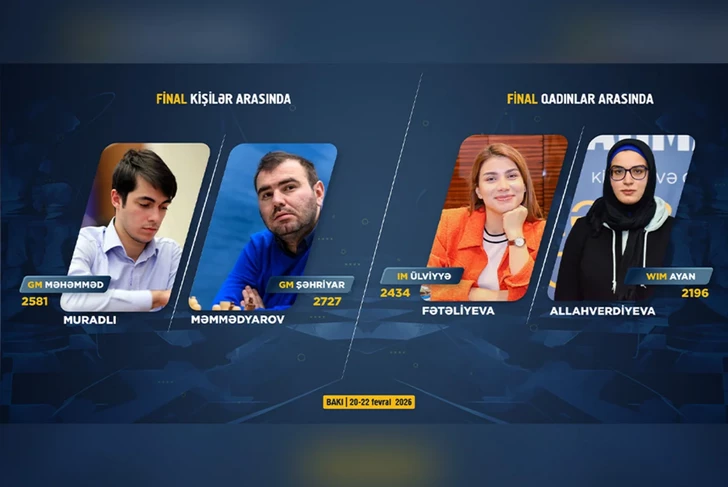 Media.az - Новости Азербайджана - На чемпионате Азербайджана по шахматам проведены финальные партии