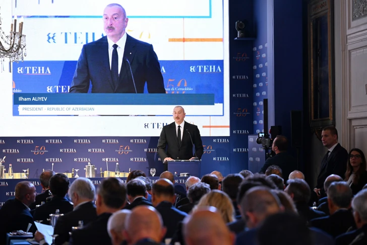 Media.az - Новости Азербайджана - Президент Ильхам Алиев на Международном форуме Черноббио