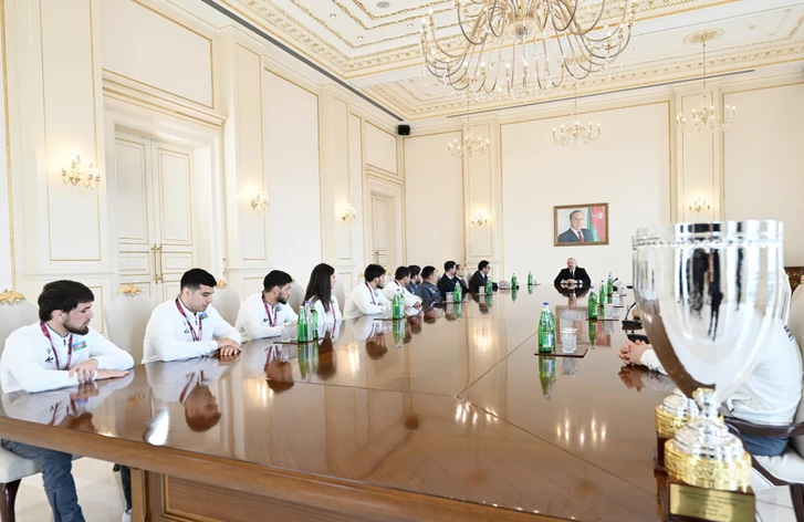 Media.az - Новости Азербайджана - Президент Ильхам Алиев принял борцов, ставших чемпионами в командном зачете на чемпионате Европы