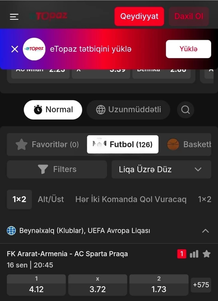 Media.az - Новости Азербайджана - В Азербайджане начали принимать ставки на матч армянского клуба