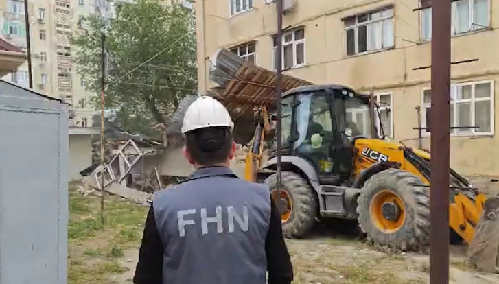 Media.az - Новости Азербайджана - В Сумгайыте снесено незаконное строение