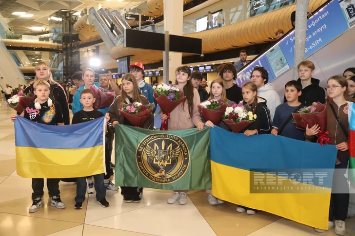 Media.az - Новости Азербайджана - Еще 30 детей из Украины привезли в Азербайджан для реабилитации