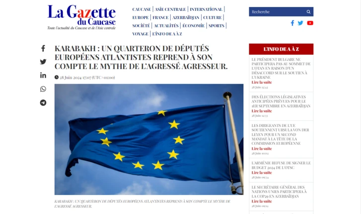 Французская газета раскритиковала европарламентариев за необоснованные претензии к Азербайджану