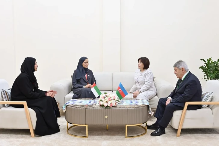 Media.az - Новости Азербайджана - Сахиба Гафарова встретилась с зампредседателя Федерального национального совета ОАЭ