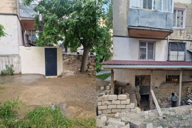 Опасная ситуация в бакинской пятиэтажке: с согласия ИВ подвал превратили в квартиру
