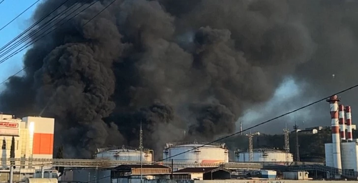 В Краснодарском крае России после атаки БПЛА произошел пожар в морском порту