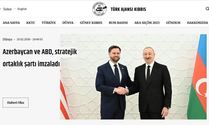Media.az - Новости Азербайджана - СМИ Турции и ТРСК широко осветили подписание Хартии о стратегическом партнерстве Азербайджана и США