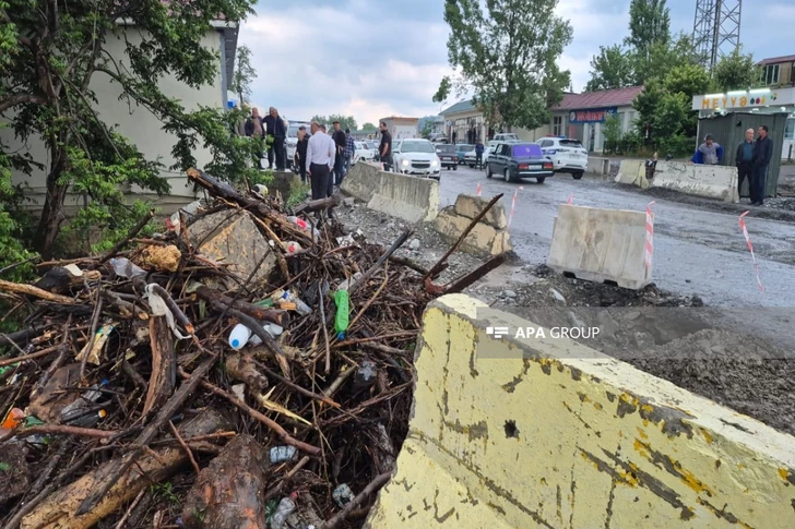 Media.az - Новости Азербайджана - Дворы ушли под воду: сильные ливни вызвали сель в Габале