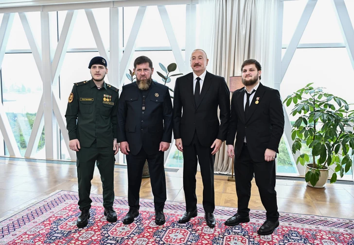 Media.az - Новости Азербайджана - Состоялся совместный обед Президента Ильхама Алиева и главы Чеченской Республики России