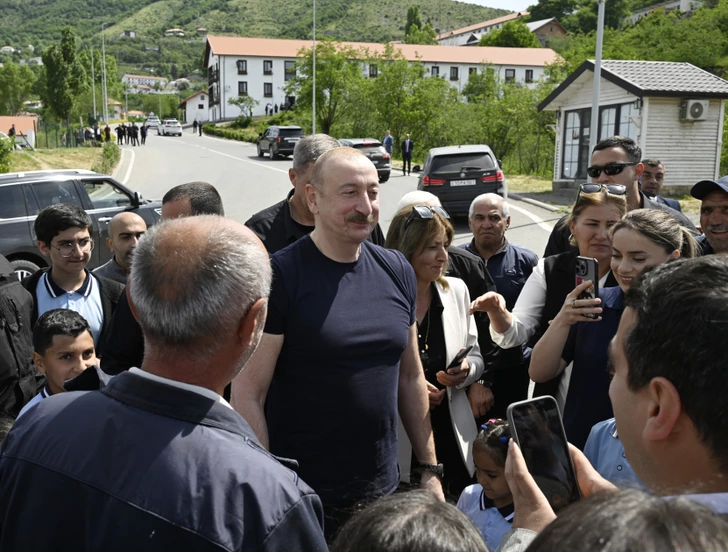 Media.az - Новости Азербайджана - Президент Ильхам Алиев встретился с жителями города Лачын