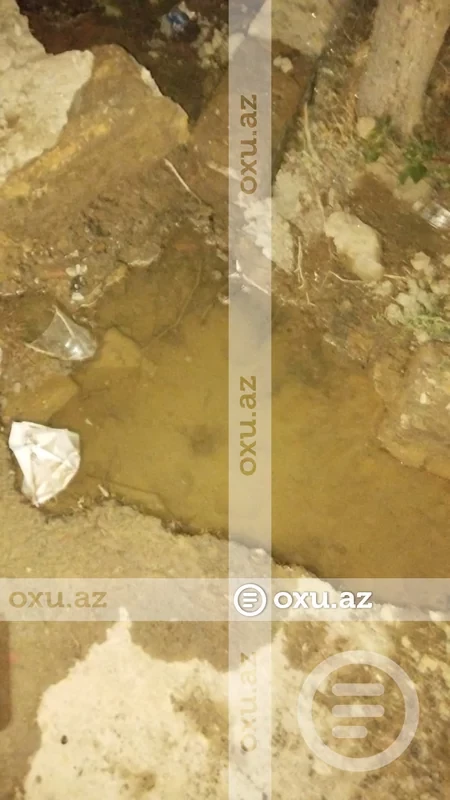 Media.az - Новости Азербайджана - В Баку произошла утечка воды, затоплена дорога «Баксол»