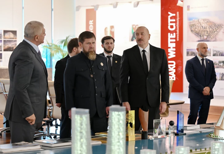 Media.az - Новости Азербайджана - Ильхам Алиев и Рамзан Кадыров побывали в «Белом городе Баку»