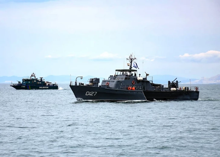 Media.az - Новости Азербайджана - Военные корабли Азербайджана уничтожили разведгруппы условного противника