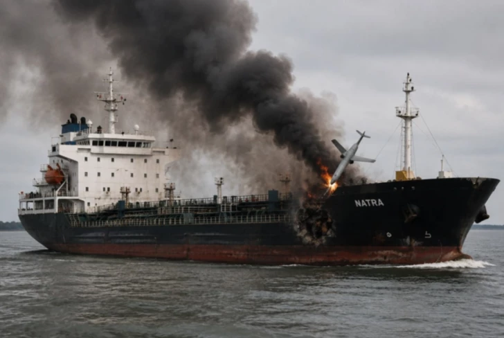 Судно с азербайджанскими моряками, атакованное БПЛА около Одессы, прибыло в порт Румынии