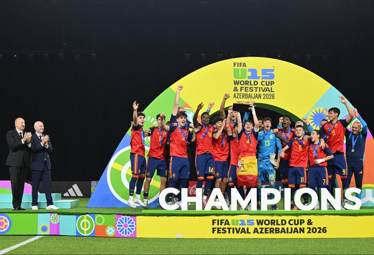 В Баку состоялась церемония награждения победителей чемпионата мира FIFA U-15