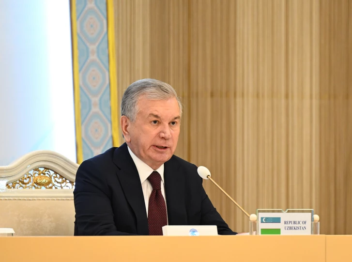 Media.az - Новости Азербайджана - Алиев, Бердымухамедов и Мирзиёев выступили для прессы