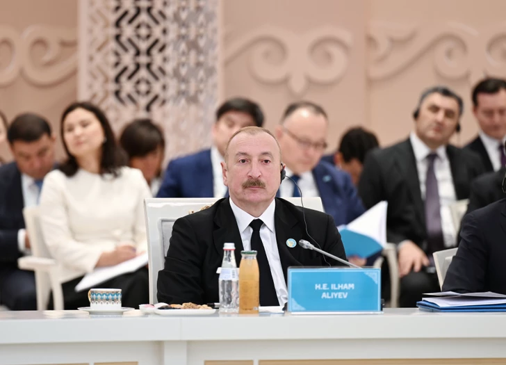 Media.az - Новости Азербайджана - Президент Ильхам Алиев выступил на неформальном Саммите глав государств ОТГ в Казахстане