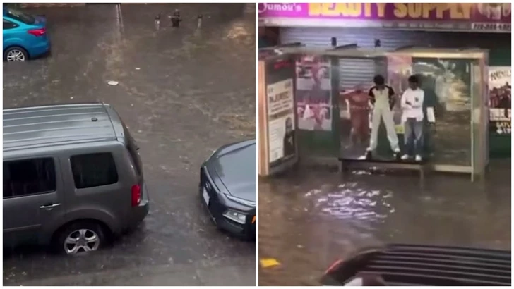 Мощный ливень обрушился на Нью-Йорк: улицы города ушли под воду