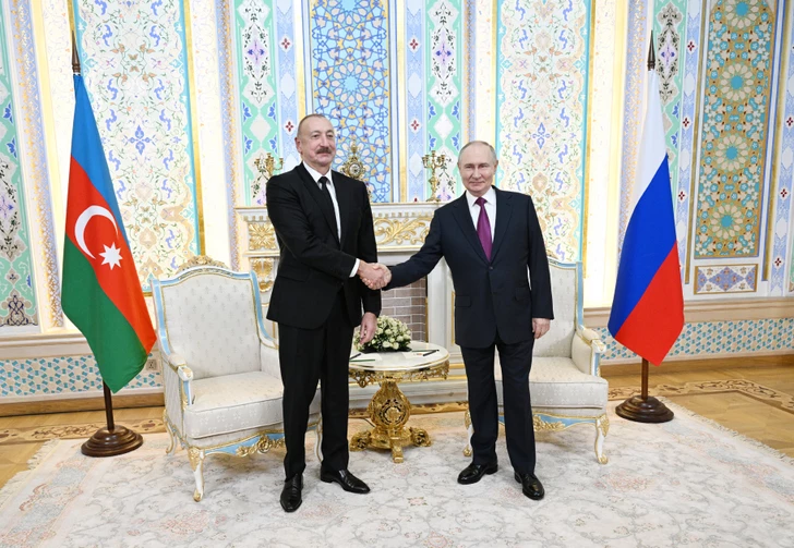 Media.az - Новости Азербайджана - Встреча Ильхама Алиева Владимиром Путиным в Душанбе|Media.az