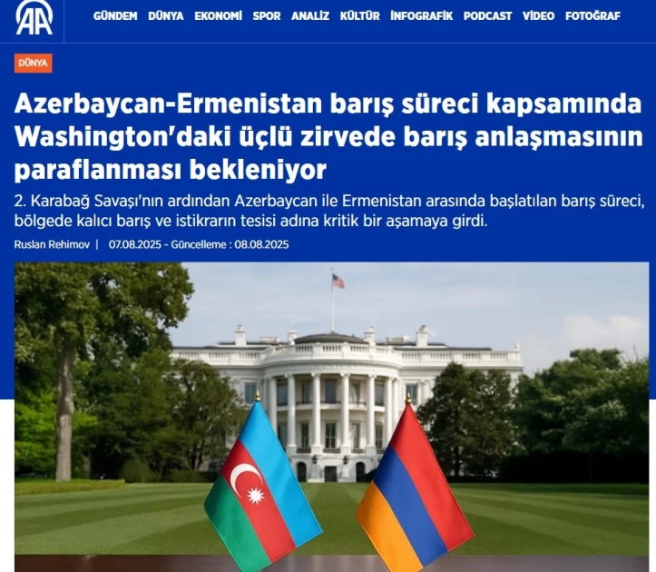 Media.az - Новости Азербайджана - Турецкие СМИ широко освещают визит Президента Азербайджана в США